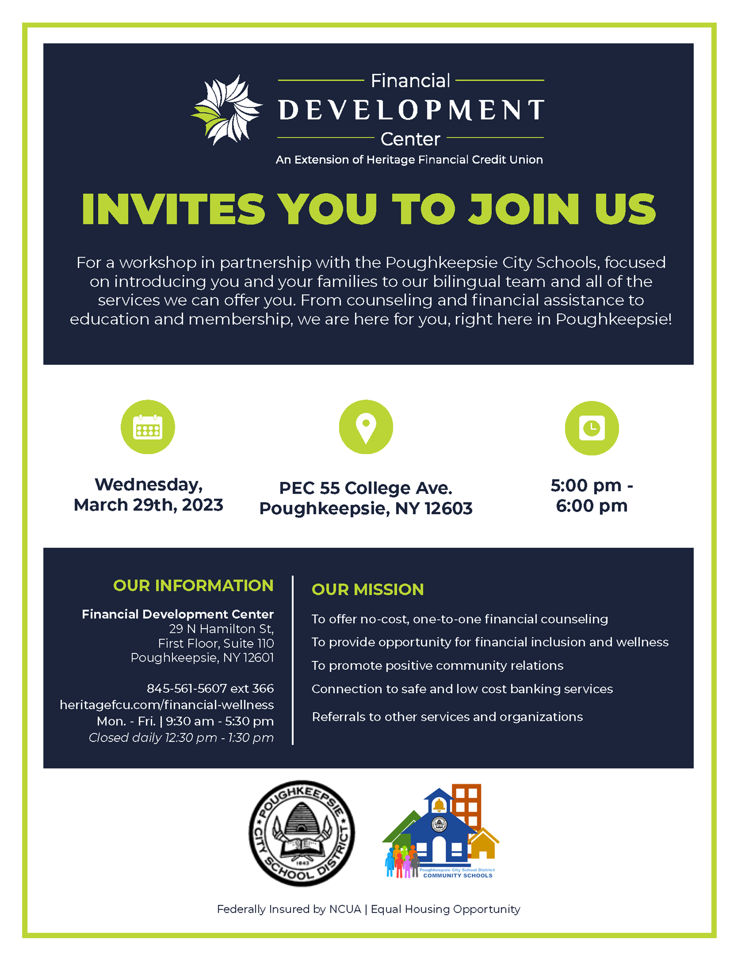 Financial Development Center Workshop - March 29, 2023